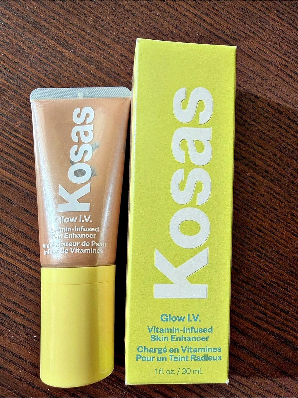 Kosas Glow I.V. Vitamin-Infused Skin Enhancer Boost Sheer Medium Rose Gold